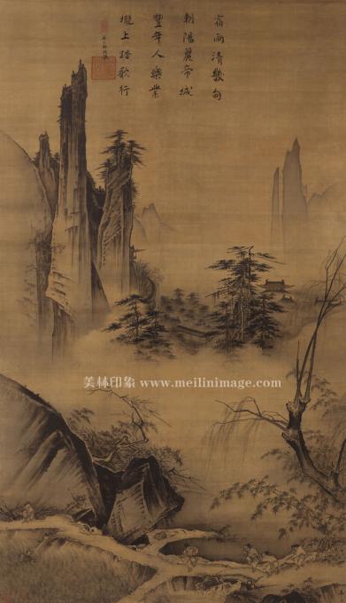 马远-踏歌图-绢本108X175cm